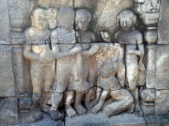 One of the thousands of carvings in the stones