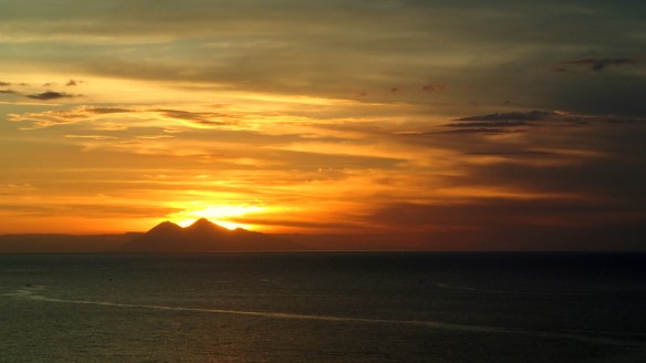 The famously-beautiful Flores sunset. Best enjoyed with a very well-earned beer.